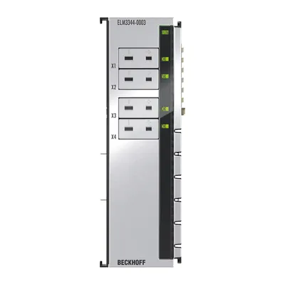 EtherCAT Terminal, 4-channel analog input, temperature, thermocouple, 24 bit, high-precision, 1 ksps, Mini-TC universal