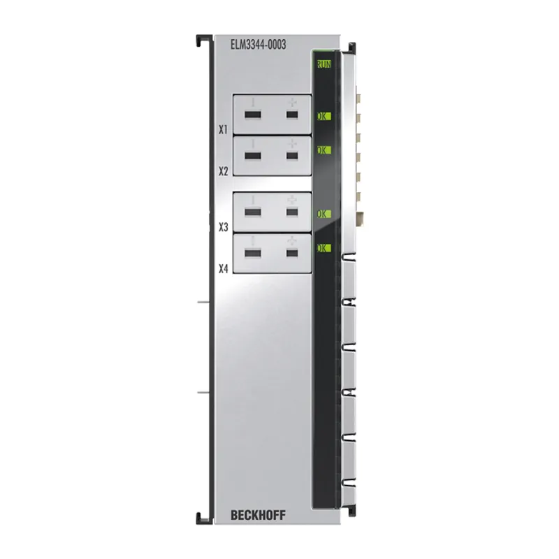 EtherCAT Terminal, 4-channel analog input, temperature, thermocouple, 24 bit, high-precision, 1 ksps, Mini-TC universal