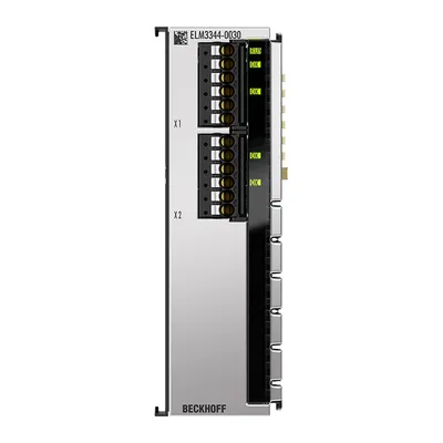 EtherCAT Terminal, 4-channel analog input, temperature, thermocouple, 24 bit, high-precision, 1 ksps, externally calibrated