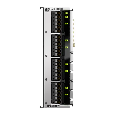 EtherCAT Terminal, 8-channel analog input, temperature, thermocouple, 24 bit, high-precision, 1 ksps, externally calibrated