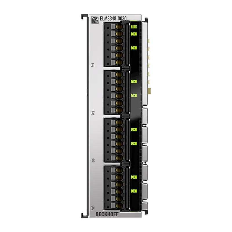 EtherCAT Terminal, 8-channel analog input, temperature, thermocouple, 24 bit, high-precision, 1 ksps, externally calibrated