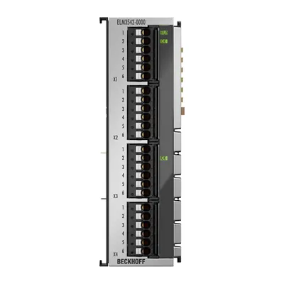 EtherCAT Terminal, 2-channel analog input, measuring bridge, full/half/quarter bridge, 24 bit, 1 ksps, TEDS