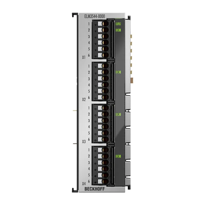 EtherCAT Terminal, 4-channel analog input, measuring bridge, full/half/quarter bridge, 24 bit, 1 ksps