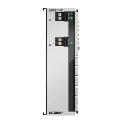 EtherCAT Terminal, 2-channel analog input, IEPE/accelerometer, 24 bit, 50 ksps, externally calibrated