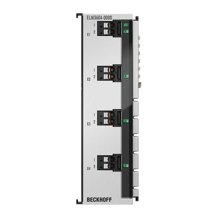 EtherCAT Terminal, 4-channel analog input, IEPE/accelerometer, 24 bit, 20 ksps