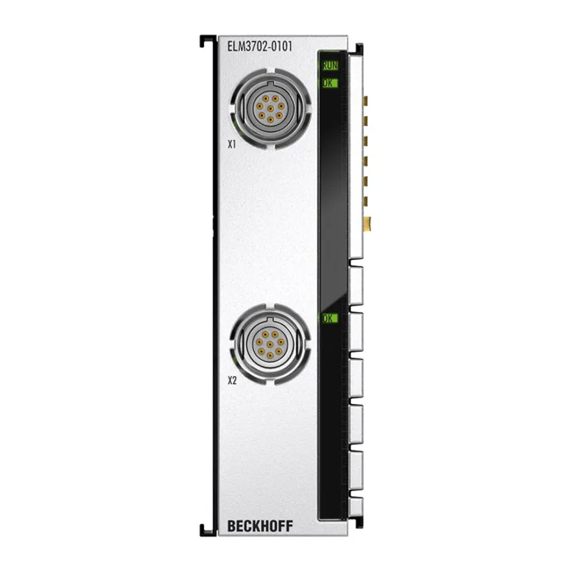 EtherCAT Terminal, 2-channel analog input, multi-function, 24 bit, 10 ksps, electrically isolated, LEMO
