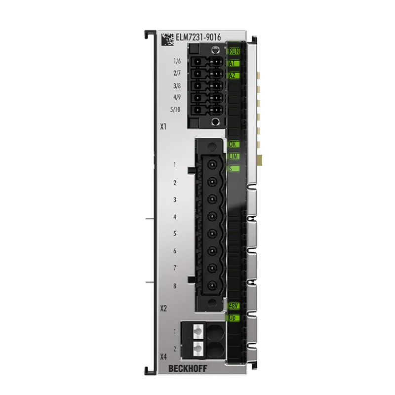 EtherCAT Terminal, 1-channel motion interface, servomotor, 48 V DC, 16 A, OCT, STO, TwinSAFE Logic