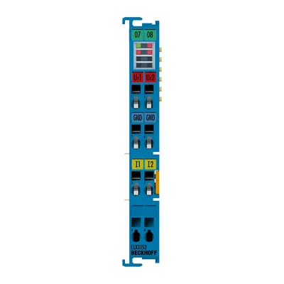 EtherCAT Terminal, 2-channel analog input, current, 0/4…20 mA, 16 bit, single-ended, Ex i