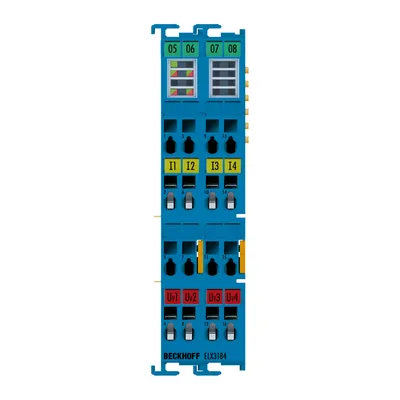 EtherCAT Terminal, 4-channel analog input, current, 4…20 mA, 16 bit, single-ended, HART, Ex i