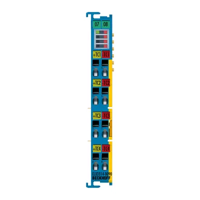 EtherCAT Terminal, 4-channel analog input, temperature, thermocouple, 16 bit, Ex i, TwinSAFE SC