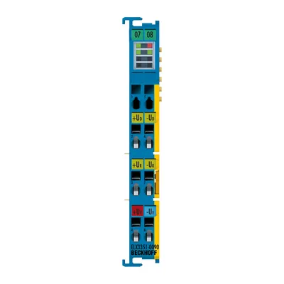 EtherCAT Terminal, 1-channel analog input, measuring bridge, full bridge, 24 bit, Ex i, TwinSAFE SC