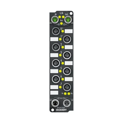 EtherCAT Box, 8-channel digital input, 24 V DC, 1 µs, M8, timestamp