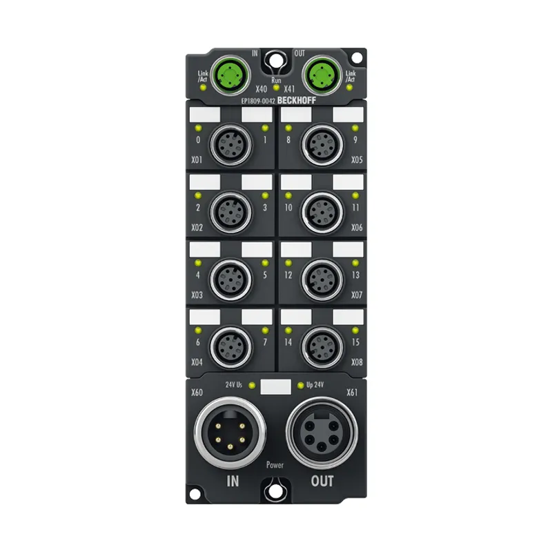EtherCAT Box, 16-channel digital input, 24 V DC, 3 ms, M12