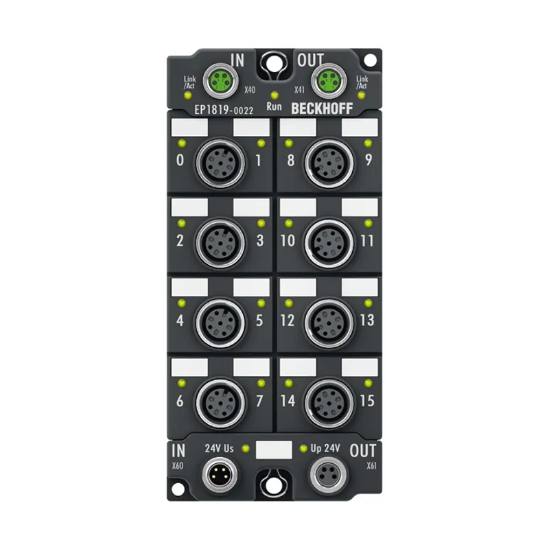 EtherCAT Box, 16-channel digital input, 24 V DC, 10 µs, M12