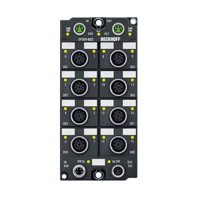 EtherCAT Box, 16-channel digital input, 24 V DC, M12, with extended diagnostics