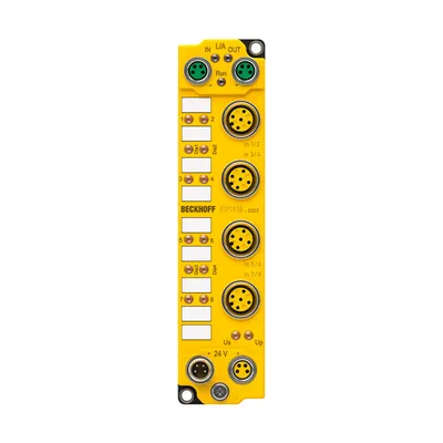 EtherCAT Box, 8-channel digital input, 24 V DC, M12, TwinSAFE, TwinSAFE Logic