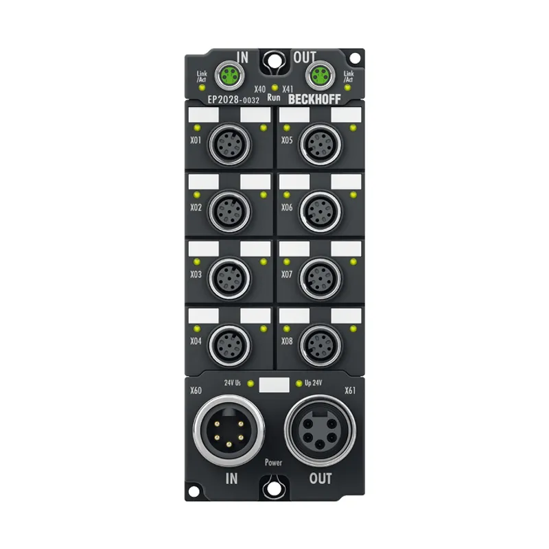 EtherCAT Box, 8-channel digital output, 24 V DC, 2.8 A, M12