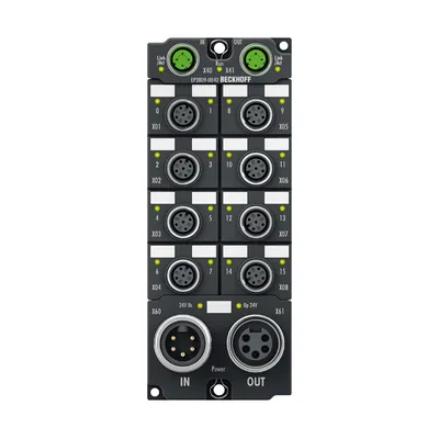 EtherCAT Box, 16-channel digital output, 24 V DC, 0.5 A, M12