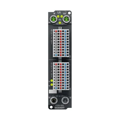 EtherCAT Box, 16-channel digital output, 24 V DC, 0.5 A, IP20 connector