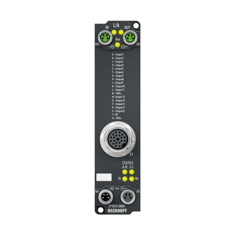 EtherCAT Box, 16-channel digital output, 24 V DC, 0.5 A, M16
