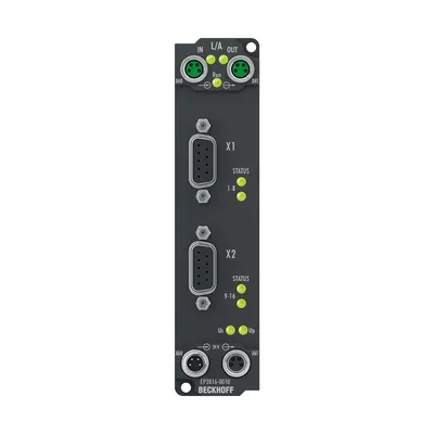EtherCAT Box, 16-channel digital output, 24 V DC, 0.5 A, D-sub
