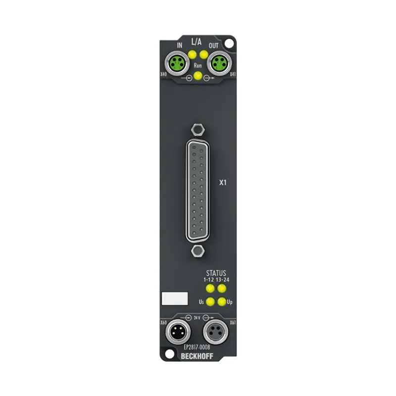 EtherCAT Box, 24-channel digital output, 24 V DC, 0.5 A, D-sub