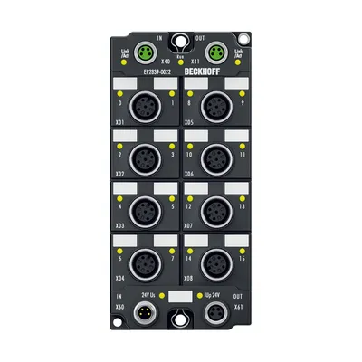 EtherCAT Box, 16-channel digital output, 24 V DC, 0.5 A, M12, with extended diagnostics