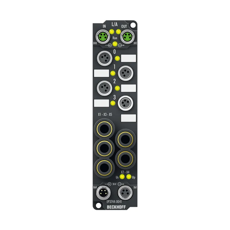 EtherCAT Box, 4-channel analog input + 8-channel digital combi, pressure, 0…1000 hPa (0…+1 bar), M8