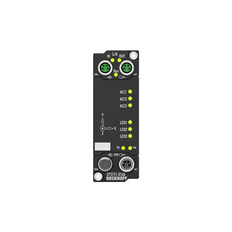 EtherCAT Box, 1-channel, 1 x 3-axis accelerometers