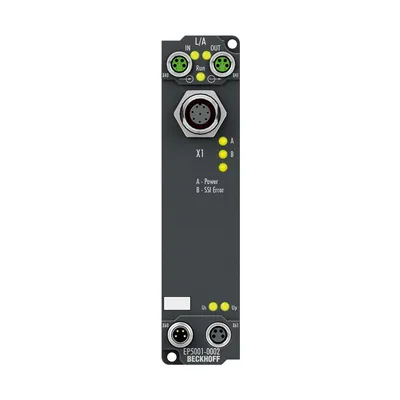 EtherCAT Box, 1-channel encoder interface, SSI, M12