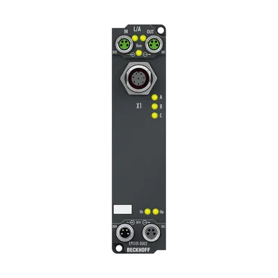 EtherCAT Box, 1-channel encoder interface, incremental, 5 V DC (DIFF RS422, TTL), 1 MHz, M12