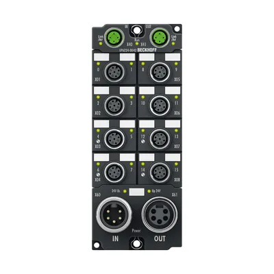 EtherCAT Box, 4-channel communication interface + 8-channel digital input, IO-Link, master, Class A, M12