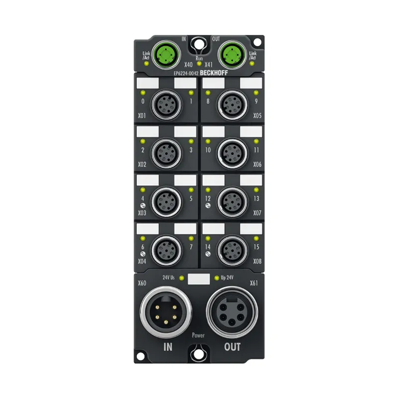 EtherCAT Box, 4-channel communication interface + 8-channel digital input, IO-Link, master, Class A, M12