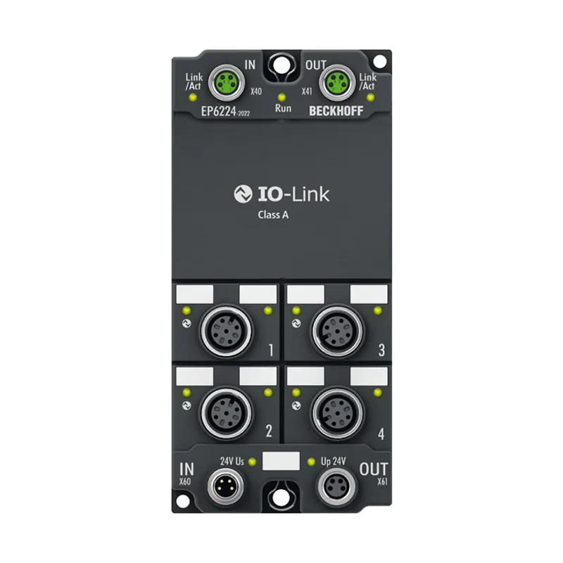EtherCAT Box, 4-channel communication interface, IO-Link, master, Class A, M12