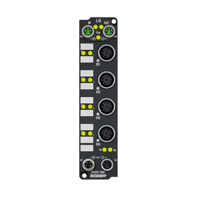 EtherCAT Box, 4-channel communication interface, IO-Link, master, Class B, M12