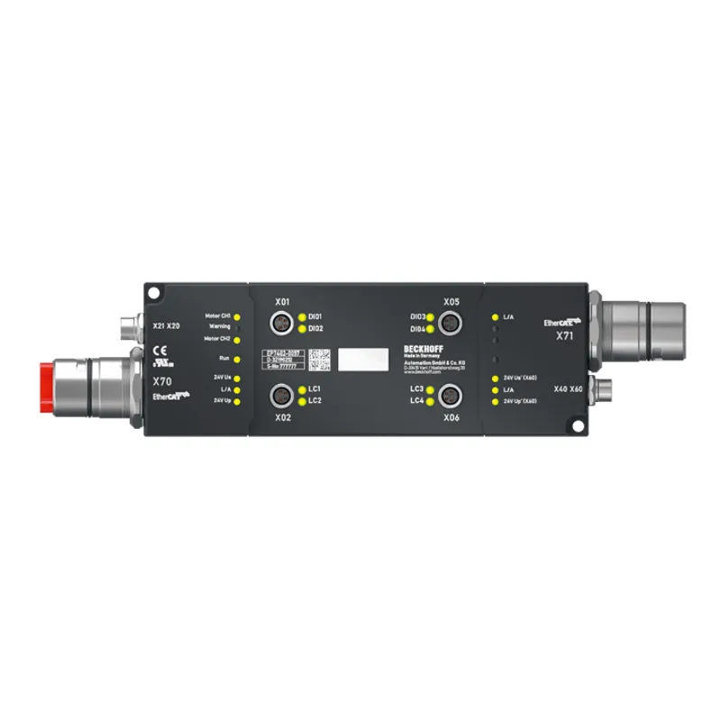 EtherCAT Box, 2-channel motion interface, BLDC motor, 24 V DC, 3.5 A, M8, EtherCAT junction