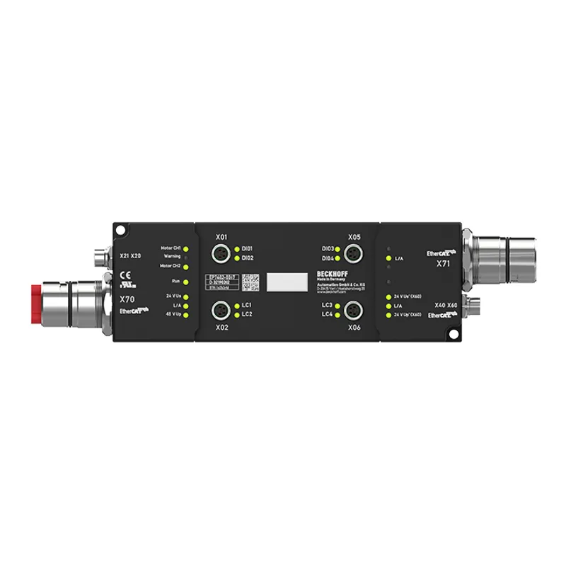 EtherCAT Box, 2-channel motion interface, BLDC motor, 48 V DC, 3.5 A, M8, EtherCAT junction