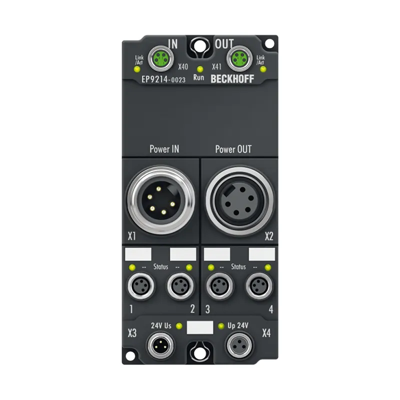 EtherCAT Box, 4/4-channel power distribution, for EtherCAT Box modules
