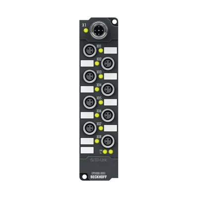 IO-Link box, 8-channel digital input, 24 V DC, adjustable, M8