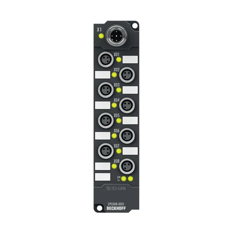 IO-Link box, 8-channel digital input, 24 V DC, adjustable, M8