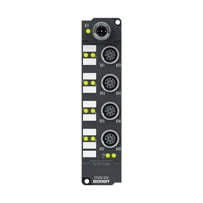 IO-Link box, 8-channel digital input, 24 V DC, adjustable, M12