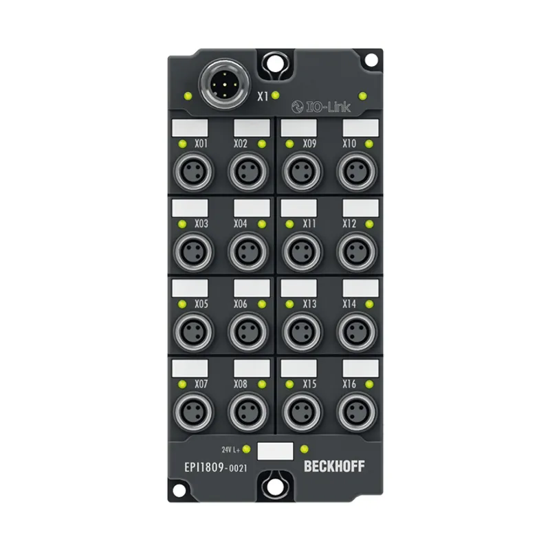 IO-Link box, 16-channel digital input, 24 V DC, adjustable, M8
