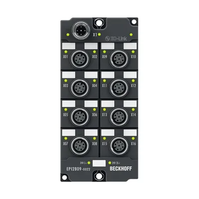 IO-Link box, 16-channel digital output, 24 V DC, 0.5 A, M12
