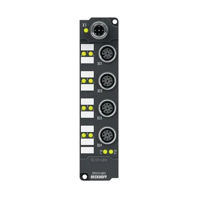 IO-Link box, 4-channel analog input, multi-function, ±10 V, 0/4…20 mA, 16 bit, differential, M12