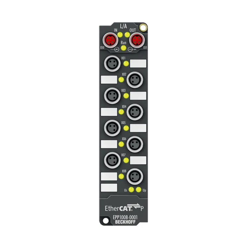 EtherCAT P Box, 8-channel digital input, 24 V DC, 3 ms, M8
