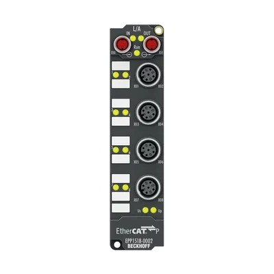 EtherCAT P Box, 8-channel digital input, counter, 24 V DC, 1 kHz, M12