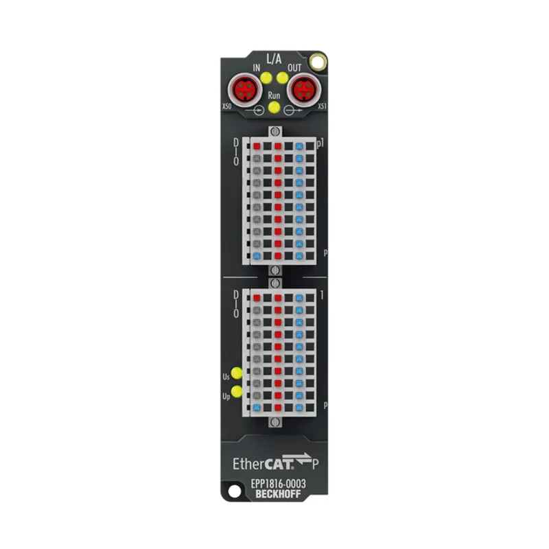 EtherCAT P Box, 16-channel digital input, 24 V DC, 10 µs, IP20 connector