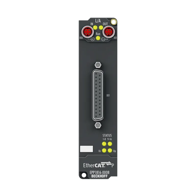 EtherCAT P Box, 16-channel digital input, 24 V DC, 10 µs, D-sub