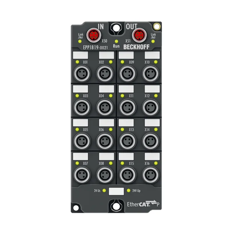 EtherCAT P Box, 16-channel digital input, 24 V DC, 10 µs, M8