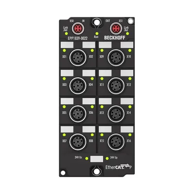 EtherCAT P Box, 16-channel digital input, 24 V DC, M12, with extended diagnostics